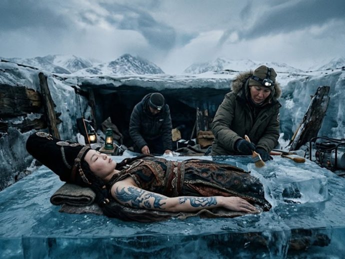 Ukok Yaylası’nda Zamanın Durduğu Gün 2500 Yıllık Buz Bakiresi