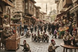 III. Murad ve Maymunlara Fes Taktırması